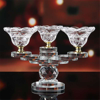 Candlestick Crystal Candlestick Multi-Head Crystal Candle Holder Crystal Crafts Crystal Ornaments Factory Direct Sales