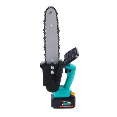 Household Small Handheld Electric Saw Rechargeable Lithium Battery Electric Chain Saw Electric Wood Cutting Saw Mini Single Hand Outdoor Electric Chain Saw