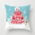 INS Home European and American Christmas Pillow Digital Printing Polyester Peach Skin Car Pillow Cushion Pillowcase Backrest