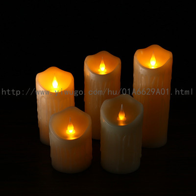 LED Swing Candle Electric Candle Lamp Flame Swing High-quality Imitation Paraffin Candle Restaurant Bar Wedding Light