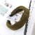 Cross-Border Autumn and Winter New Hair Accessories Vintage Wool Woven Knotted Hair Hoop Amazon Hot Wide-Brimmed Plush Headdress