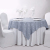 Free Sample Round White Polyester Cotton Banquet Wedding Lin