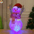 XM-8135 Brushed Snowman Christmas Snowman Decorations LED Ambient Light Night Light Luminous Light Included