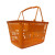 Shopping basket Supermarket shopping basket Double handle plastic basket hand - held shopping basket