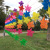 Photography Props Five-Corner Wind String Plastic Material Creative Windmill String Kindergarten Decoration Craft Windmill Customization