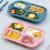 Eating Tray Breakfast Primary School Kindergarten Meal Tray Children's Dinner Plate Baby Cute Fast Food Compartments Plate