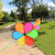 Factory Direct Sales Kindergarten Outdoor Decoration Wind String Six-Color Flower Windmill Wind String Outdoor Hanging Pinwheel