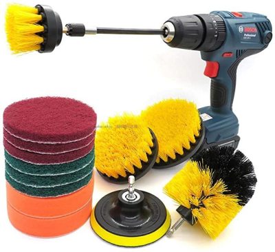 Drill Brush Power Scrubber Cleaning Brush kit, All Purpose Drill Brush with Extend Attachment for Bathroom, Grout, Tub, 