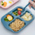 Nordic Kindergarten Cute Baby Eating Bowl Baby Tableware Compartment Tray Rice Spoon Children Animal Currently Available Wholesale