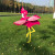 Flamingo Red-Crowned Crane Shape Outdoor Windmill Park Scenic Spot Campus Garden Decorating Windmill Children's Pinwheel