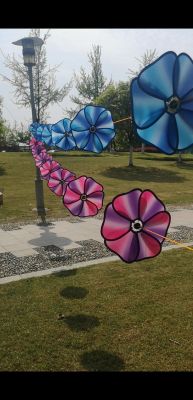 Factory Direct Sales New Listing Cloud Peach Heart Windmill Wind String Kindergarten Park Windmill Festival Decoration Wind String