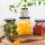 Transparent Square Bottle Boxer Glass Bottle Pickle Bottle Honey Bottle Canned Bottle Jam Bottle Dried Fruit Bottle