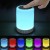 Seven Color Bluetooth Racket Speaker TF Play with Plug-in Card MP3 with Alarm Clock Function Smart Touch Night Light.