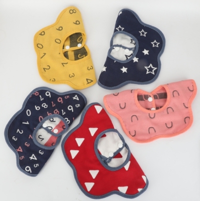 Factory Direct Sales Cotton Six-Layer Sand Baby Bib