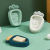 Cartoon Radish Soap Box Cute Double-Layer Drain Soap Box Student Household Soap Holder Bathroom Soap Holder Soap Box