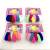 New Children's Elastic Cashmere Cotton Towel Ring Color Hair Band Top Cuft