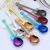304 Stainless Steel Guitar Spoon Exclusive for Cross-Border Magic Color Coffee Spoon Creative Small Spoon Stirring Spoon Music Bar Spoon