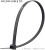 Made in China, Weather-Resistant and UV-Resistant Black Nylon Cable Pipe and Cable Tie Black 15 Inches