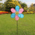 Factory Direct Sales Children's Pinwheel Double-Layer Six-Color Cloth plus Insect Windmill Decoration Garden Windmill Wholesale