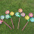 Factory Direct Sales Three-in-One Cartoon Flower Branch Sunflower Three Flower Toys Dly Windmill Decoration Garden
