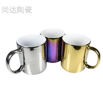 Creative Gift Thermal Transfer Electroplated Cup DIY Thermal Sublimation Mug