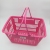 Supermarket shopping basket Hand basket pull rod shopping basket plastic basket handle basket