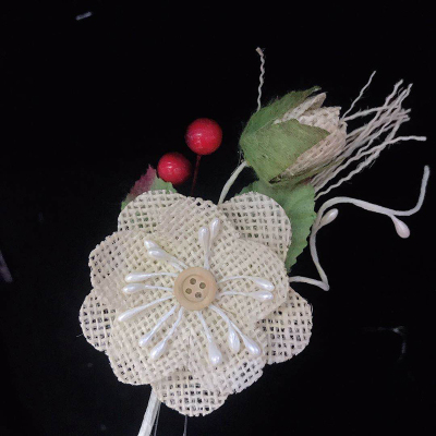 Linen Garland Twig  Chocolate Gift Box Gift Bag Decoration DIY Headdress Wedding Christmas Accessories Cake Plug-in