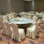 Hotel Banquet Hall Customized Banquet Furniture Banquet Center Tempered Glass Rotary Table Wedding Banquet Turntable