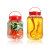 Sealed Storage Tank Lead-Free Glass Grain Storage Bottle Honey Bottle Kitchen Storage Tank Plastic Handle Cover