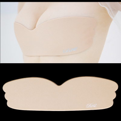 One-Piece Bra Invisible Bra Push up Breast Holding Cloth Breast Paste Side Wing Silicone Invisible Seamless Underwear Wholesale