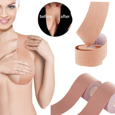 Elastic Fabric Lifting Chest Paste Disposable Nipple Coverage Straps Breast Pad Sports Self-Adhesive Lifting Breast Pad