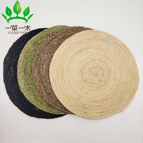 factory direct sales corn husk woven placemat straw placemat insulated anti-scald pad bowl coaster cup coaster casserole mat plate mat