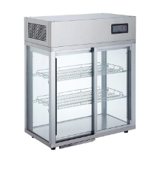 Double Door 177L Refrigerated Display Cabinet Glass Door Clothes Closet Small Large Capacity Commercial Household Food and Beverage Fresh Cabinet