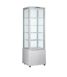 235l Four-Side Glass Refrigerated Display Cabinet Cake Fresh Cabinet Desktop Refrigerated Cabinet Vertical Cooked Drinks Freezer Style