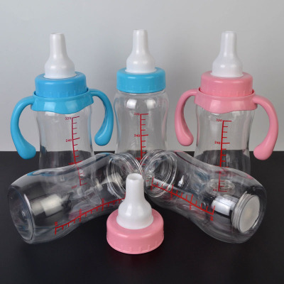 Factory Direct Sales Disposable Plastic Luminous Bottle Light Included Beverage Bottle Creative Milk Tea Juice Beverage Bottle