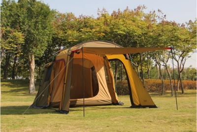 Large Multi-Person Tent Outdoor Double-Layer Water Resistant Tent Mountaineering Camp 6-8 People Tent