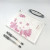 Transparent Zipper Bag A4 Cherry Blossom Printing File Bag Student Stationery Case Factory Direct Sales Office File Holder