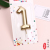 Dongdong Balloon Produced Golden and Silver Creative Digital Candle Children's Party Year Old Baby Birthday Candle
