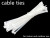 12-Inch White Zip Ties (100 Pack),40-Pound Strength Nylon Cable Ties Bolt Tuning Device