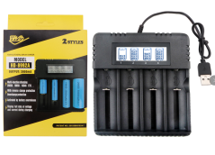 USB Four-Charge Display Battery Charger
