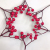 Christmas Red Ball Berry Christmas Head Band Ornament Accessories Fruit Models Garland Rattan Strip Material