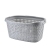 S41-2065 Portable Plastic Storage Basket Bathroom Laundry Basket Hollow Laundry Basket Storage Basket