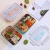 S42-7053 Sealed Leakproof Non-Odor 2 Grid 3 Grid Cute Lunch Box 304 Stainless Steel Insulation Bento Lunch Box