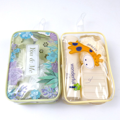 PVC Wash Bag Waterproof Cosmetic Bag Five-Piece Business Travel Wash Set Employee Welfare Gift Bath Bag