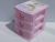 F02-178-2 Pink Desktop Finishing Drawer Storage Box Student Dormitory Face Girl's Heart Drawer Storage Box
