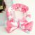 Factory Direct Coral Fleece Bow Hair Band Plush Microfiber Headband Makeup Face Hair Band