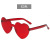 Love HeartShaped Sunglasses Ocean Cool Net Red OnePiece Glasses New Style AliExpress Europe and America