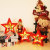 Christmas Wooden Romantic Night Light Star Light Christmas Tree Decorative Light Counter Desktop Decorations and Ornaments Five-Pointed Star