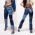 2020 Factory Direct Supply Cross-Border Amazon Wish AliExpress EBay Ultra-Stretch Stitching Women's Straight Jeans