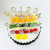 cake topperAlloy Rhinestone Digital cake insert Flag Bright Diamond Birthday cake insert Card AlloyMetal insert Row